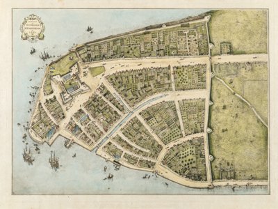 Redraft of the Castello Plan, New Amsterdam as it appeared in 1660 by John Wolcott Adams